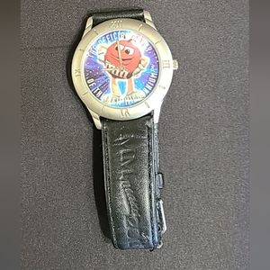 M&M 1998 limited edition leather band watch